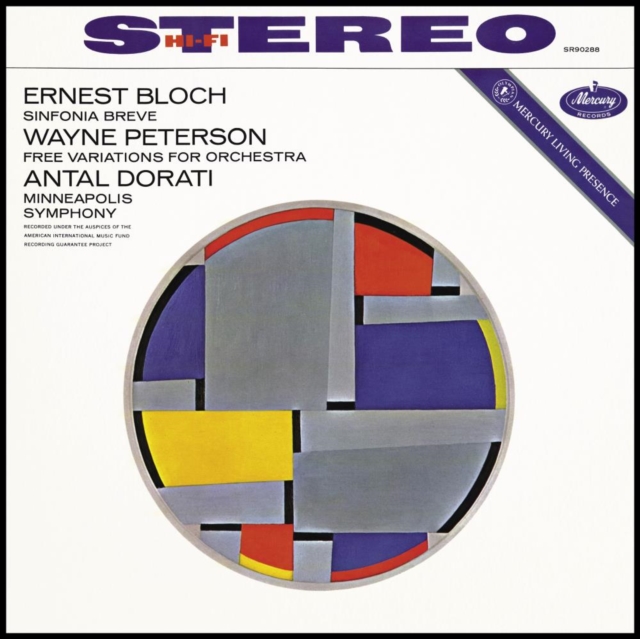 Ernest Bloch: Sinfonia Breve/Wayne Peterson: Free Variations..., Vinyl / 12" Album Vinyl