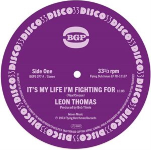 It's My Life I'm Fighting For/Shape Your Mind to Die, Vinyl / 7" Single Vinyl
