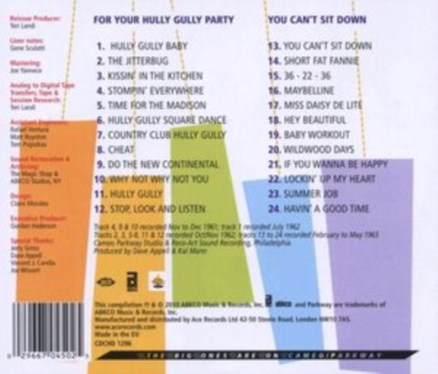 For Your Hully Gully Party/You Can't Sit Down, CD / Album Cd