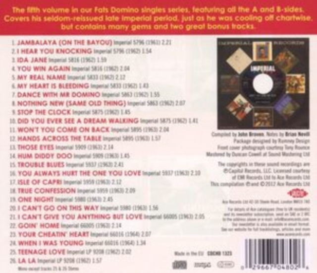 The Imperial Singles: 1962-1964, CD / Album Cd