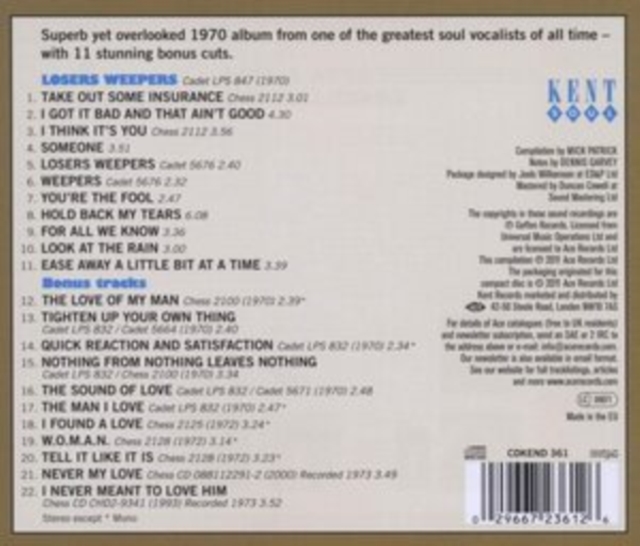 Losers weepers (Bonus Tracks Edition), CD / Album Cd