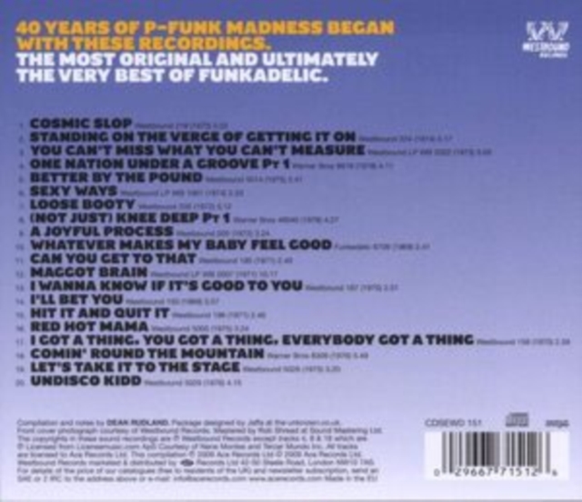 Standing on the verge: The best of Funkadelic, CD / Album Cd