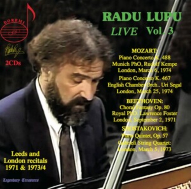 Radu Lupu: Live: Leeds and London Recitals 1971 & 1973/74, CD / Album Cd