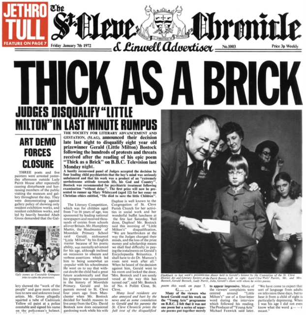 Thick As a Brick (50th Anniversary Edition), Vinyl / 12" Album Vinyl