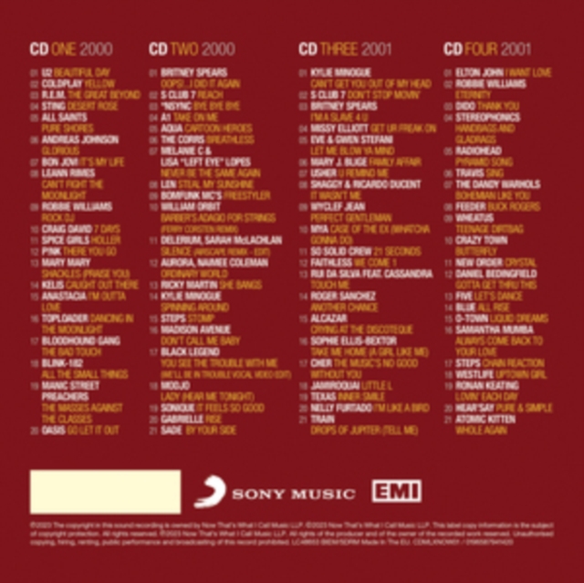 NOW Millennium '00-'01 (Special Edition), CD / Album Cd