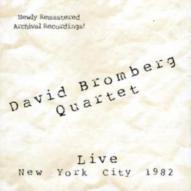 Live in New York City 1982, CD / Album Cd