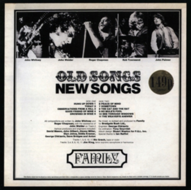 Old Songs, New Songs, Vinyl / 12" Album Vinyl
