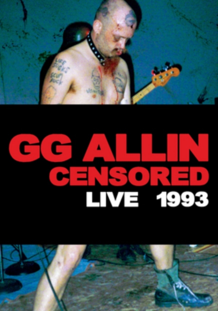 GG Allin: (Un)censored - Live 1993, DVD  DVD