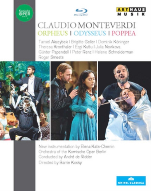 Claudio Monteverdi: Orpheus/Odysseus/Poppea (De Ridder), Blu-ray BluRay