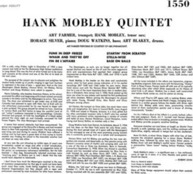 Hank Mobley quintet, Vinyl / 12" Album Vinyl