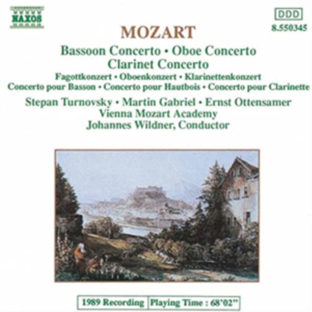 Mozart: Bassoon Concerto/Oboe Concerto/Clarinet Concerto, CD / Album Cd