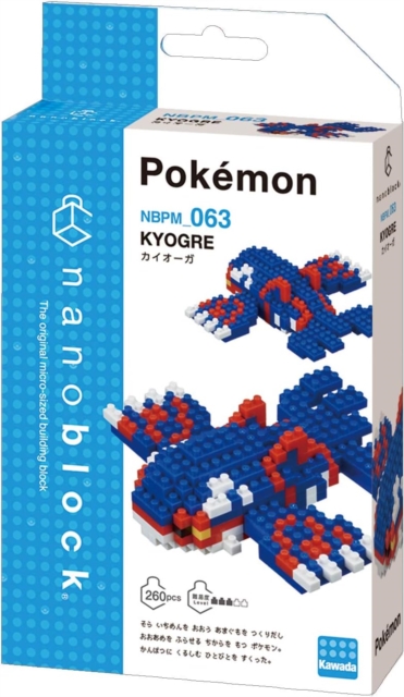 Nanoblock Pokemon Kyogre, Paperback Book