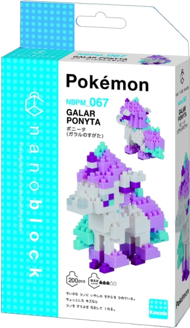 Nanoblock Pokemon Galarian Ponyta, Paperback Book