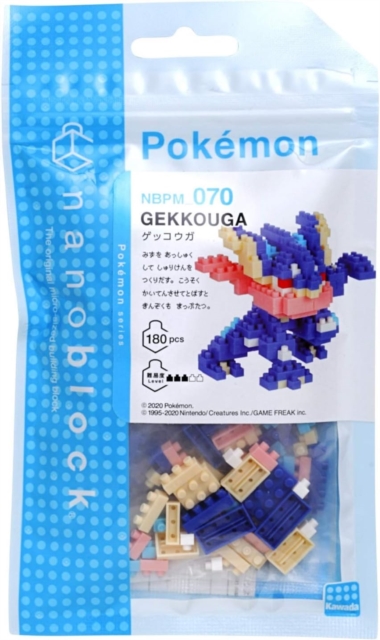 Nanoblock Pokemon Greninja, Paperback Book