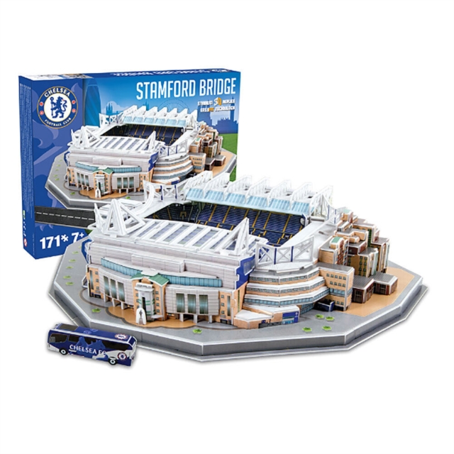 Chelsea Stamford Bridge 3D Stadium Puzzle, Paperback Book