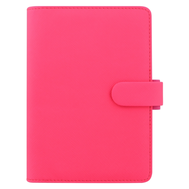 Filofax Personal Saffiano fluro pink organiser, Paperback Book