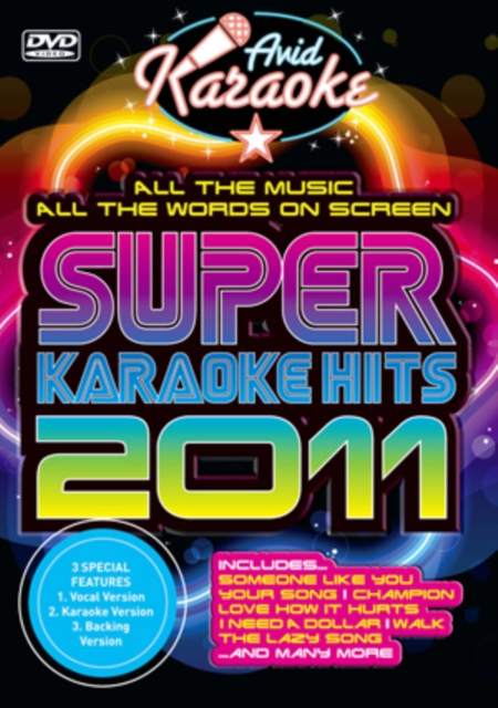 Super Karaoke Hits 2011, DVD  DVD
