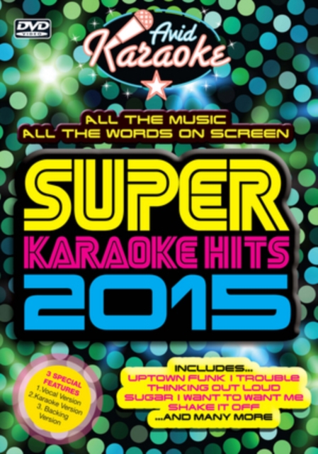 Super Karaoke Hits 2015, DVD  DVD