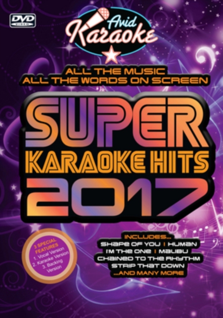 Super Karaoke Hits 2017, DVD DVD