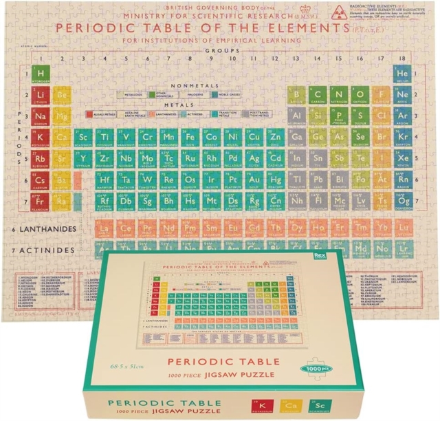 Jigsaw puzzle (1000 pieces) - Periodic Table, Paperback Book