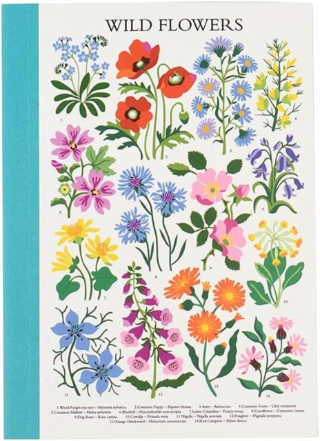 A6 notebook - Wild Flowers, Paperback Book