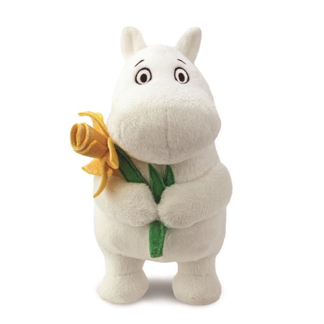 Moomin Standing with Daffodil Plush Toy, Paperback Book