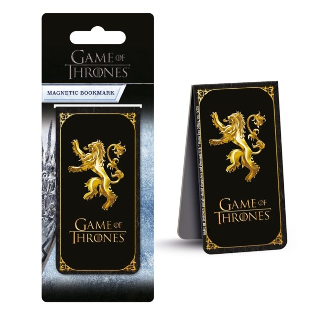 Game Of Thrones (Lannister Insignia) Magnetic Bookmark, Paperback Book