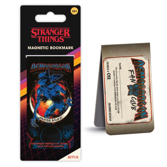 Stranger Things (Demogorgon Fanclub) Magnetic Bookmark, Paperback Book