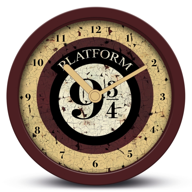 Harry Potter (Platform 9 3/4) Desk Clock, Paperback Book
