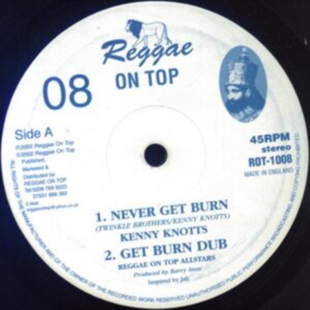 Never Get Burn/Soldiers of Jah, Vinyl / 10" EP Vinyl