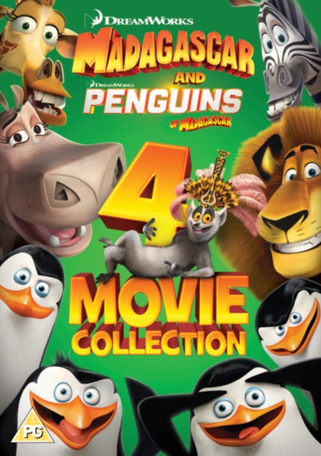 Madagascar and Penguins of Madagascar: 4-movie Collection, DVD DVD
