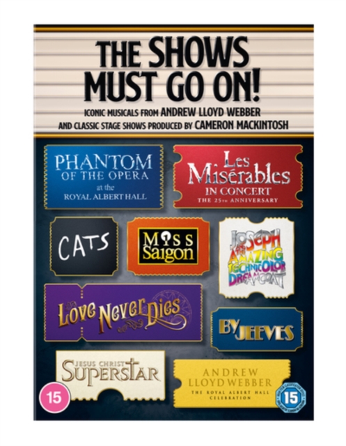 The Shows Must Go On! Ultimate Musicals Collection, DVD DVD