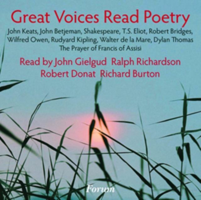 Great Voices Read Poetry, CD / Album Cd