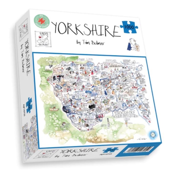 Map of Yorkshire Jigsaw 1000 Piece Puzzle, General merchandize Book