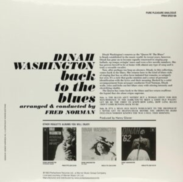 Back to the Blues: The Blues Ain't Nothin' But a Woman Cryin' for Her Man, Vinyl / 12" Album Vinyl
