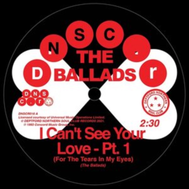 I Can't See Your Love (For the Tears in My Eyes), Vinyl / 7" Single Vinyl