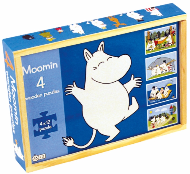 MOOMIN 4 WOODEN PUZZLES IN BOX,  Book