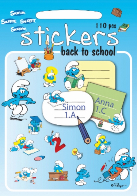 SMURF STICKERS BACK TO SCHOOL,  Book