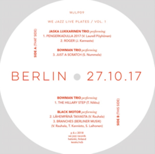 Berlin 27.10.17, Vinyl / 12" Album Vinyl
