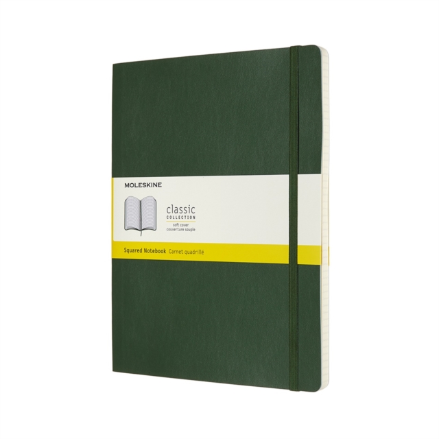 Moleskine Extra Large Squared Softcover Notebook : Myrtle Green, Paperback Book