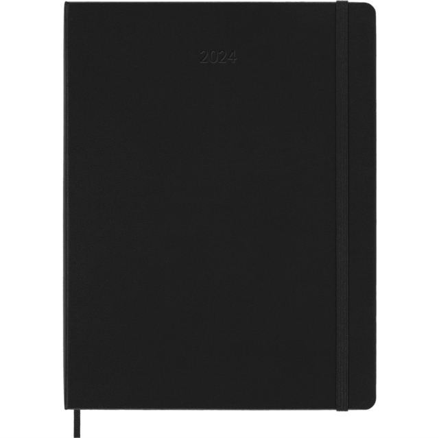 Moleskine 2024 12-Month Weekly XL Hardcover Notebook, Paperback Book
