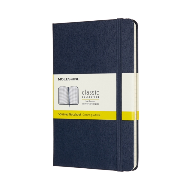 Moleskine Medium Squared Hardcover Notebook : Sapphire Blue, Paperback Book