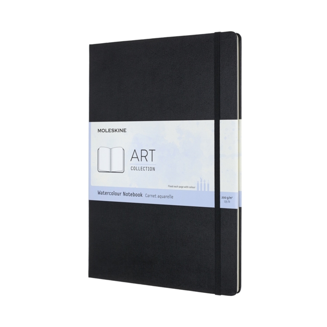 Moleskine Art A4 Watercolour Notebook : Black, Paperback Book