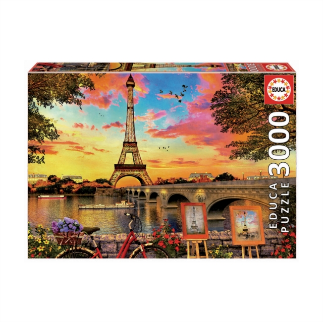 Sunset in Paris 3000pc Puzzle, Paperback Book