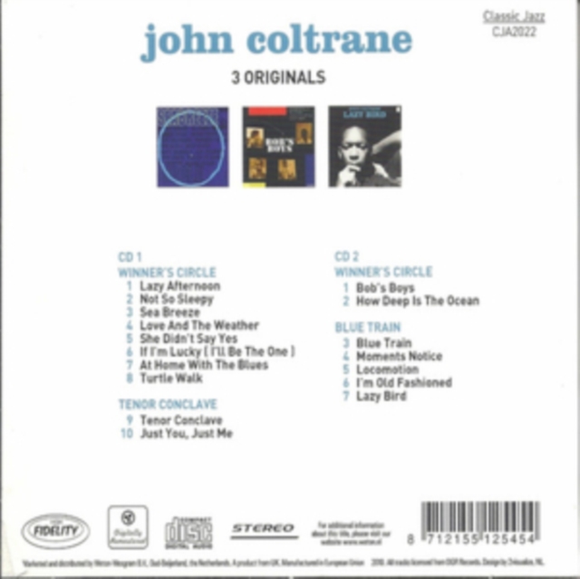 3 Originals: Winner's Circle/Tenor Conclave/Blue Train, CD / Album Cd