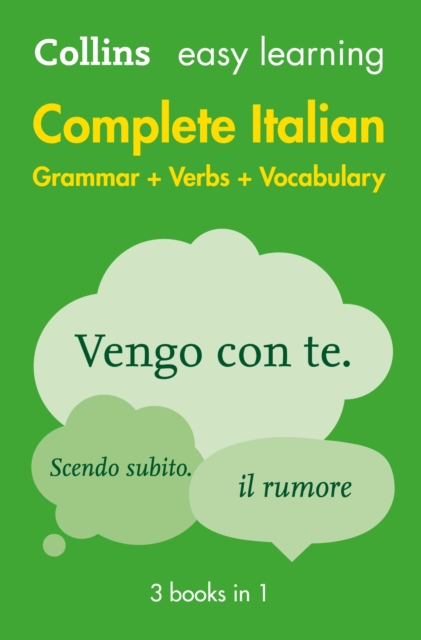 Easy Learning Italian Complete Grammar, Verbs and Vocabulary (3 books in 1) : Trusted support for learning, EPUB eBook