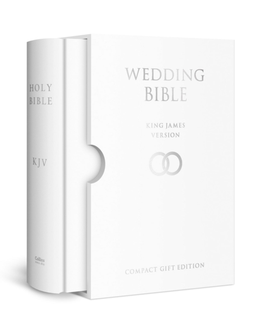 HOLY BIBLE: King James Version (KJV) White Compact Wedding Edition, Hardback Book