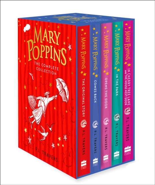 Mary Poppins - The Complete Collection Box Set : Mary Poppins, Mary Poppins Comes Back, Mary Poppins Opens the Door, Mary Poppins in the Park, Mary Poppins in Cherry Tree Lane / Mary Poppins and the H, Mixed media product Book