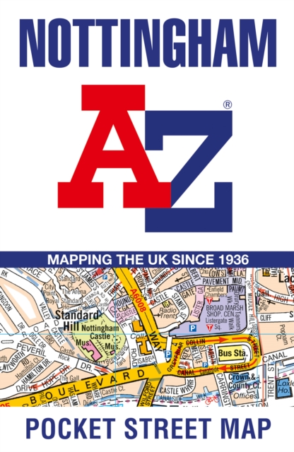 Nottingham A-Z Pocket Street Map, Sheet map, folded Book
