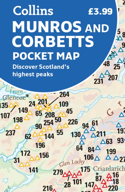 Munros and Corbetts Pocket Map : Discover Scotland’s Highest Peaks, Sheet map, folded Book